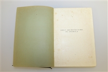 1927 Book 'Golf Architecture In America' by George C. Thomas Jr
