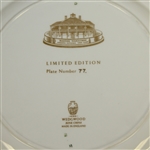 Augusta National Clubhouse Wedgwood Bone China Ltd Ed Plate #77 - Scarce