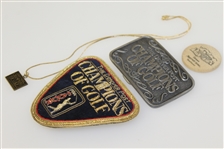 Deane Beman's The Denver Post 'Champions of Golf' Crest, Belt Buckle, Necklace, & Chip