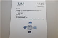 Deane Beman's The Mazda LPGA Pin, Mazda VIP Badges(x3), & Chevrolet Official Badge
