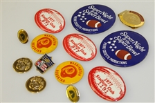 Deane Beman's Superbowl, NBC Sports, Stadium Club, & Redskins Badges, Money Clips, & Pins