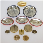 Deane Beman's Superbowl, NBC Sports, Stadium Club, & Redskins Badges, Money Clips, & Pins