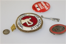 Deane Beman's Calvin Peete Pro-Am Badge, Jim Rochelle Inv. Crest, David Pryor Money Clip, & Other