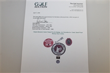 Deane Beman's Calvin Peete Pro-Am Badge, Jim Rochelle Inv. Crest, David Pryor Money Clip, & Other