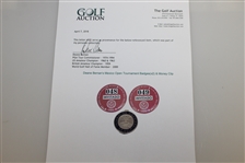 Deane Beman's Mexico Open Tournament Badges(x2) & Money Clip