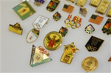 Deane Beman's Miscellaneous Olympics Pins, Badges, & Credentials
