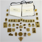 Deane Beman's Miscellaneous Olympics Pins, Badges, & Credentials