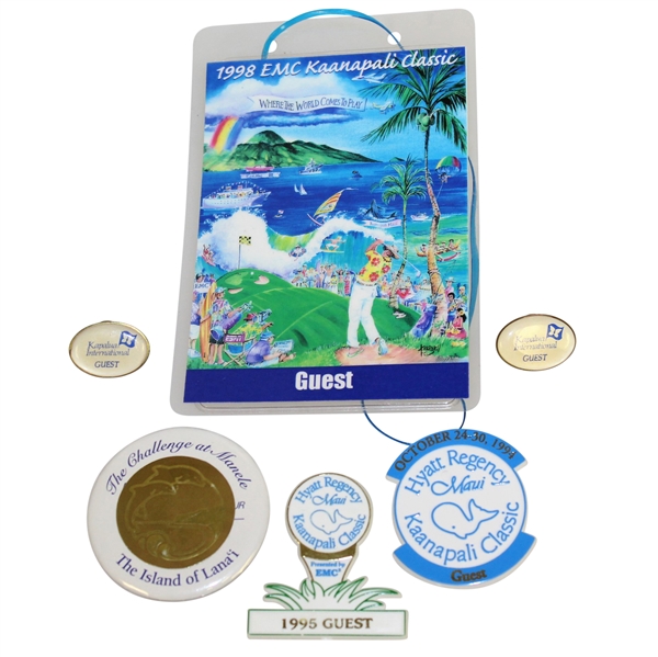 Deane Bemans Kaanapali Golf Classic Guest Badges & Pins