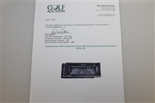 Deane Beman's 1960's Eisenhower Trophy Palm Springs Golf Classic Sterling Silver Money Clip