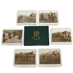 St. Andrews Links 1896 Golf Photo Coasters - Set of 6 with Box