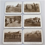 St. Andrews Links 1896 Golf Photo Coasters - Set of 6 with Box