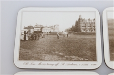 St. Andrews Links 1896 Golf Photo Coasters - Set of 6 with Box