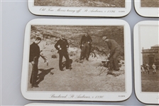 St. Andrews Links 1896 Golf Photo Coasters - Set of 6 with Box