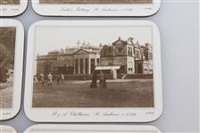 St. Andrews Links 1896 Golf Photo Coasters - Set of 6 with Box