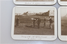 St. Andrews Links 1896 Golf Photo Coasters - Set of 6 with Box