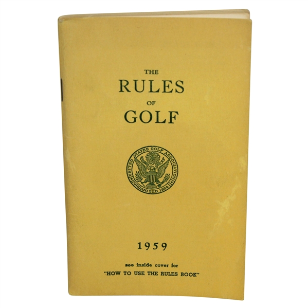 1959 USGA The Rules of Golf Booklet