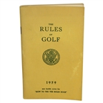 1959 USGA The Rules of Golf Booklet