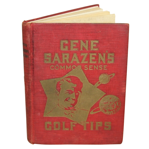 1924 Gene Sarazens Common Sense Golf Tips Book Golf Book by Gene Sarazen