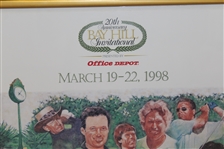 Arnold Palmer Signed 20th Anniversary Bay Hill Invitational Poster - Framed JSA FULL #Z54787