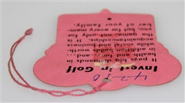 1939 Masters Sunday Final Round Ticket #98 - Seldom Seen Ticket Adverse Weather!</