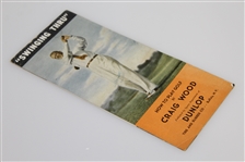 'How to Play Golf - Swinging Thru' Pamphlet by Craig Wood - Buffalo, NY