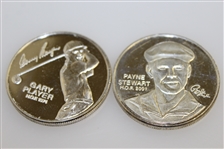 Payne Stewart & Gary Player Hall of Fame Commemorative Golf Coin Medals