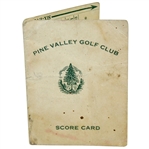 Pine Valley Golf Club Unused 1930s Scorecard with Stymie Gauge