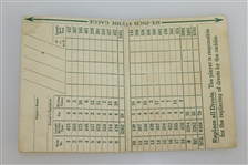 Pine Valley Golf Club Unused 1930's Scorecard with Stymie Gauge