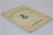 Pine Valley Golf Club Unused 1930's Scorecard with Stymie Gauge