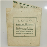 Pine Valley Golf Club Unused 1930's Scorecard with Stymie Gauge