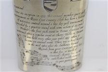 River Crest Country Club English Pewter Golf Flask
