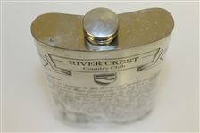 River Crest Country Club English Pewter Golf Flask