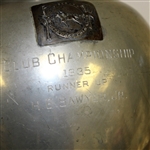 1935 Reed & Barton Club Championship Pewter Trophy - The Dedham Country & Polo Club