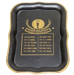 Vintage 1950-1961 Metal National Amateur Golf Champions Tip Tray - Nicklaus, Palmer, others