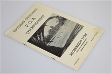 1943 Southern California PGA Championship Golf Program with Two Tickets