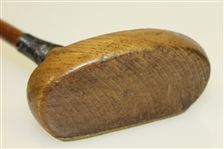 Spalding 2 Mallet Putter with Screw Insert Brass Plate Face