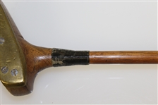 Spalding 2 Mallet Putter with Screw Insert Brass Plate Face