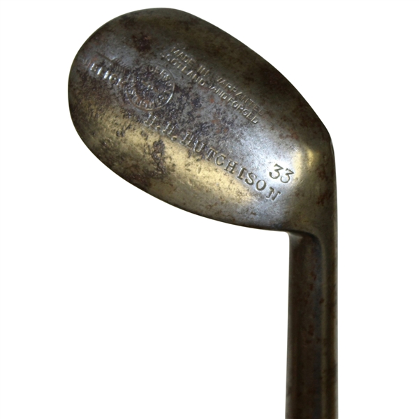 Anderson Anstruther Concave Face Niblick with H.H. Hutchison Stamp