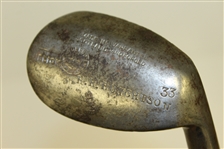 Anderson Anstruther Concave Face Niblick with H.H. Hutchison Stamp