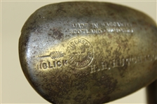 Anderson Anstruther Concave Face Niblick with H.H. Hutchison Stamp