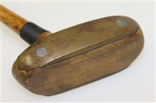 MacGregor Mallet Putter Screw Face Insert - Pat Pend. 1919 - W.W. Head Stamp