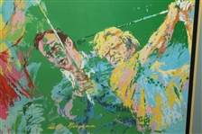 LeRoy Neiman 'Golf Champions' Hogan, Snead, Nicklaus, Palmer, Player, & Trevino Print - Framed