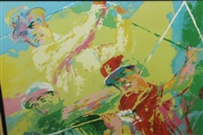 LeRoy Neiman 'Golf Champions' Hogan, Snead, Nicklaus, Palmer, Player, & Trevino Print - Framed