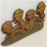 Unique Genuine Burwood Wood Carved Golf 'To the 19th Hole' Wall Hang Sign