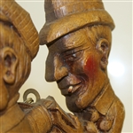 Unique Genuine Burwood Wood Carved Golf 'To the 19th Hole' Wall Hang Sign