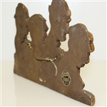 Unique Genuine Burwood Wood Carved Golf 'To the 19th Hole' Wall Hang Sign