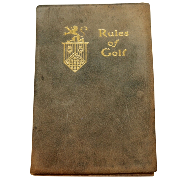 1916 Country Club of Detroit Rules of Golf Booklet #865 Issued to Mr. D. Lucking