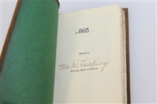 1916 Country Club of Detroit 'Rules of Golf' Booklet #865 Issued to Mr. D. Lucking