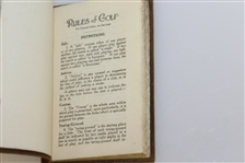 1916 Country Club of Detroit 'Rules of Golf' Booklet #865 Issued to Mr. D. Lucking