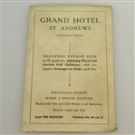 1933 'How to Play the Old Course St. Andrews and All About It' Booklet by J. & G. Innes - Scarce
